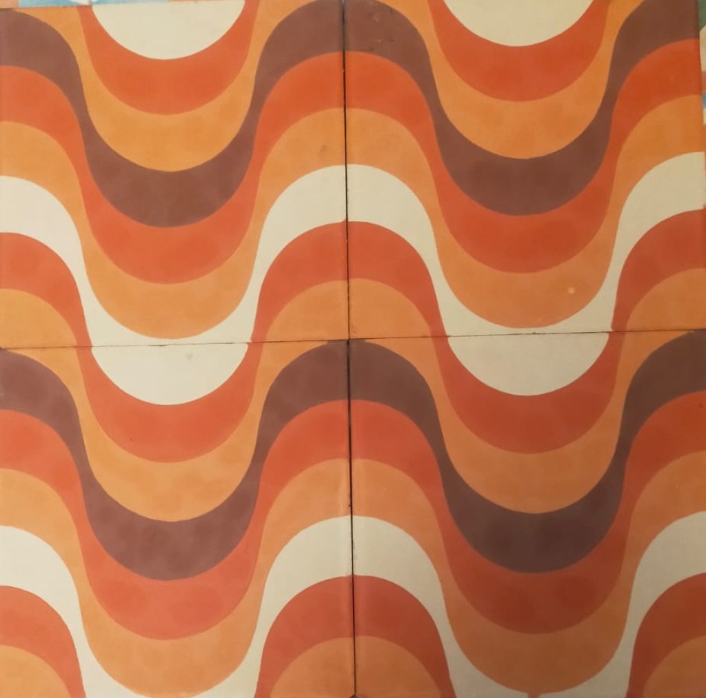 Villa Fliser, håndlavede fliser, cementfliser, fliser dansk design, cementkakel, handmade tiles, handgjort kakel, danske designfliser, design fliser, Verner Panton, Panton fliser, retromoderne flise
